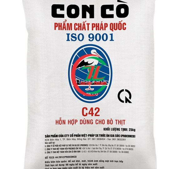 Bao PP dệt đựng thức ăn con cò